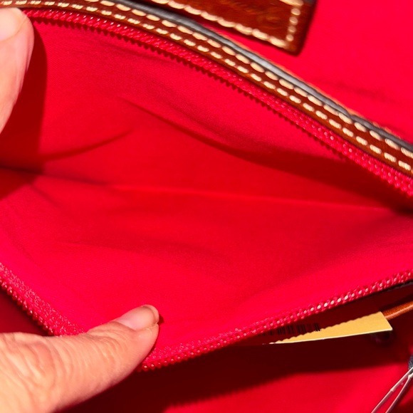 USED- Dooney and Bourke Cranberry Dome Zip Satchel. - Picture 8 of 12